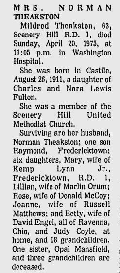 Mildred P. Theakston